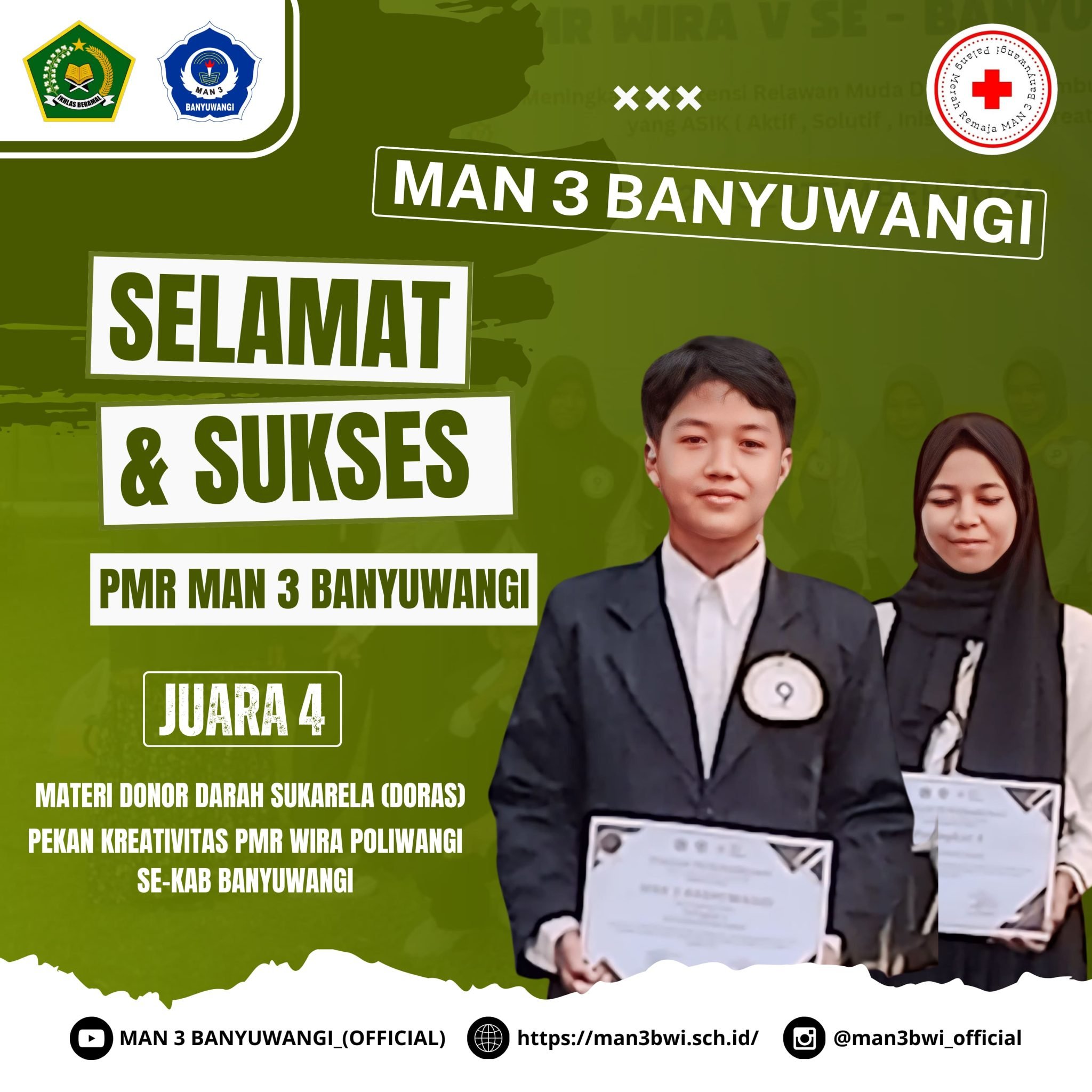 Juara 4 PMR Materi Donor Darah Suka Rela