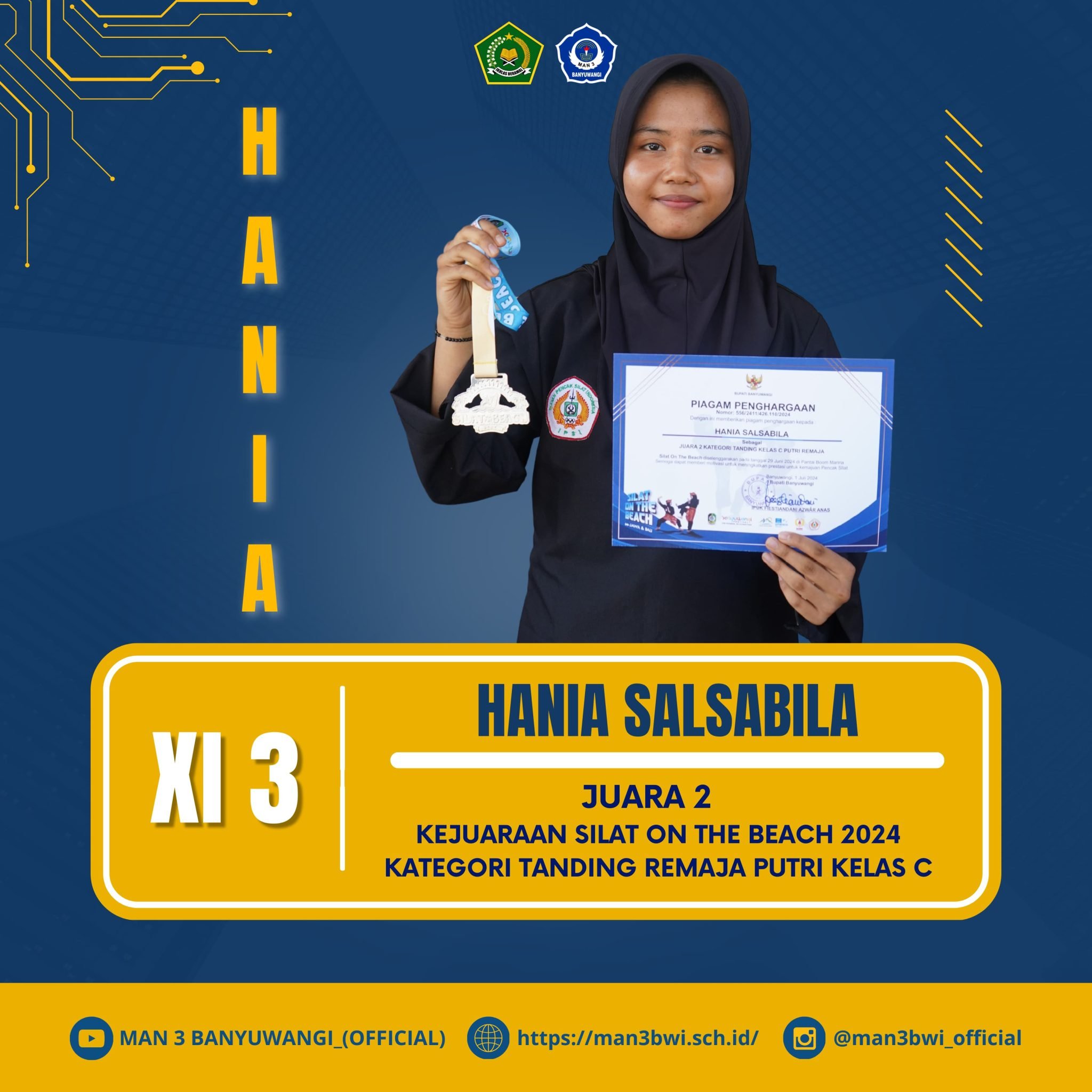 Juara 2 Kejuaran Silat ON BEACH 2024