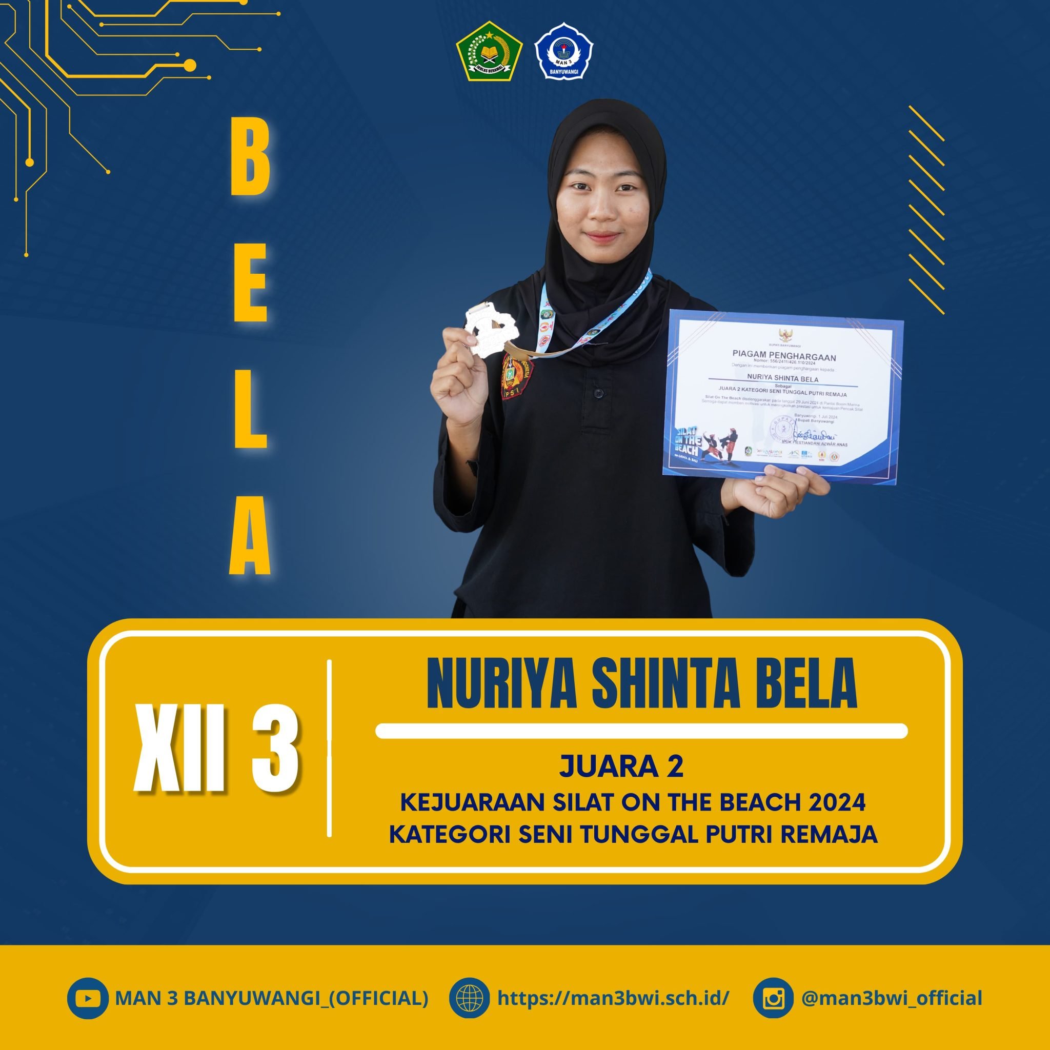 Juara 2 Kejuaran Silat ON BEACH 2024