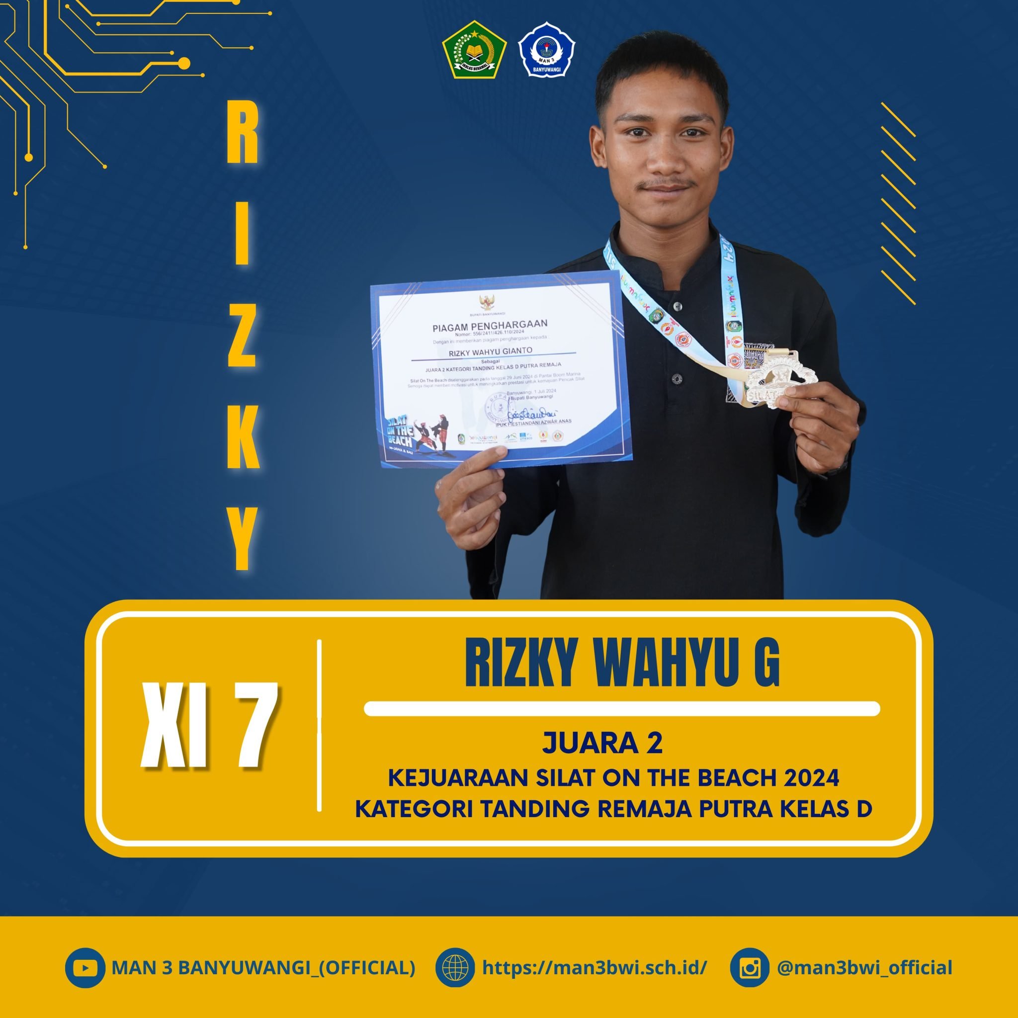 Juara 2 Kejuaran Silat ON BEACH 2024