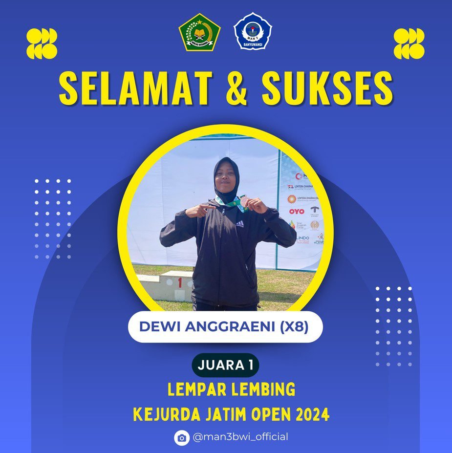 Juara 1 Lempar Lembing Kejurda Jatim Open 2024